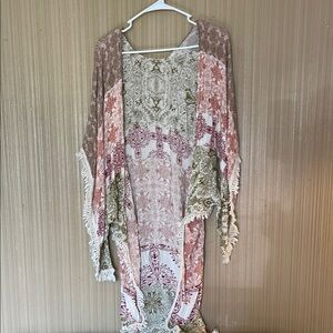 Bohemian Fringe Kimono Cardigan